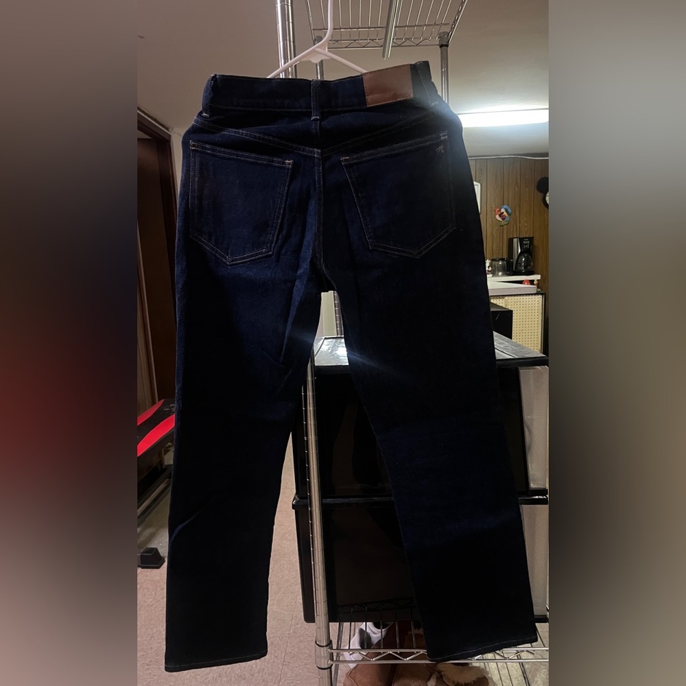 Madewell 90’s Straight Jean Petite Dark Blue Wash - Picture 2 of 2